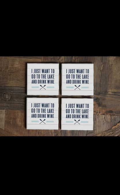 Lake Life Coaster Set